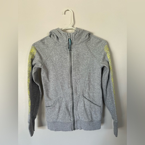 Ivviva Jacket Size Girls 8 Ivivva by Lululemon Light Gray Zip-up Hoodie - Picture 1 of 7